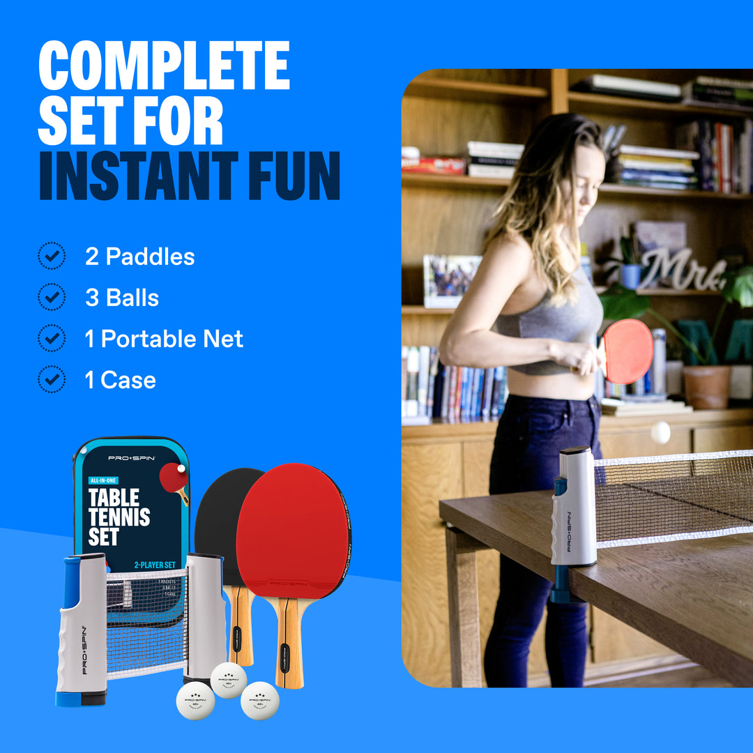 All-In-One Portable Ping Pong Set
