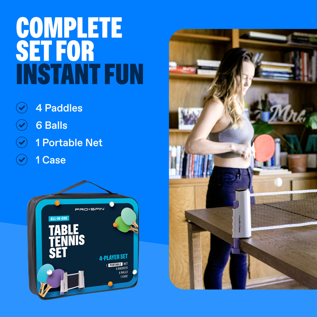 All-In-One Portable Ping Pong Set